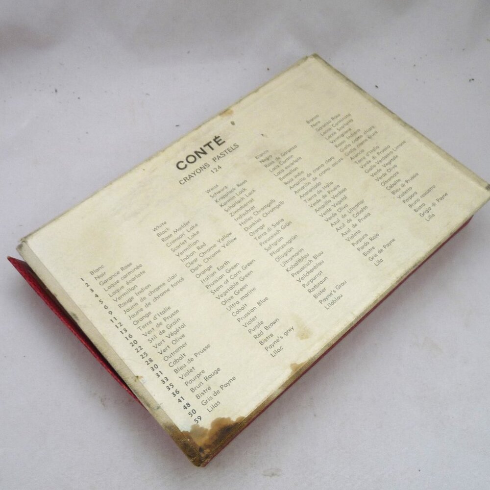 Vintage Conte Pastel pencils art set NO 124 France - Picture 3 of 3